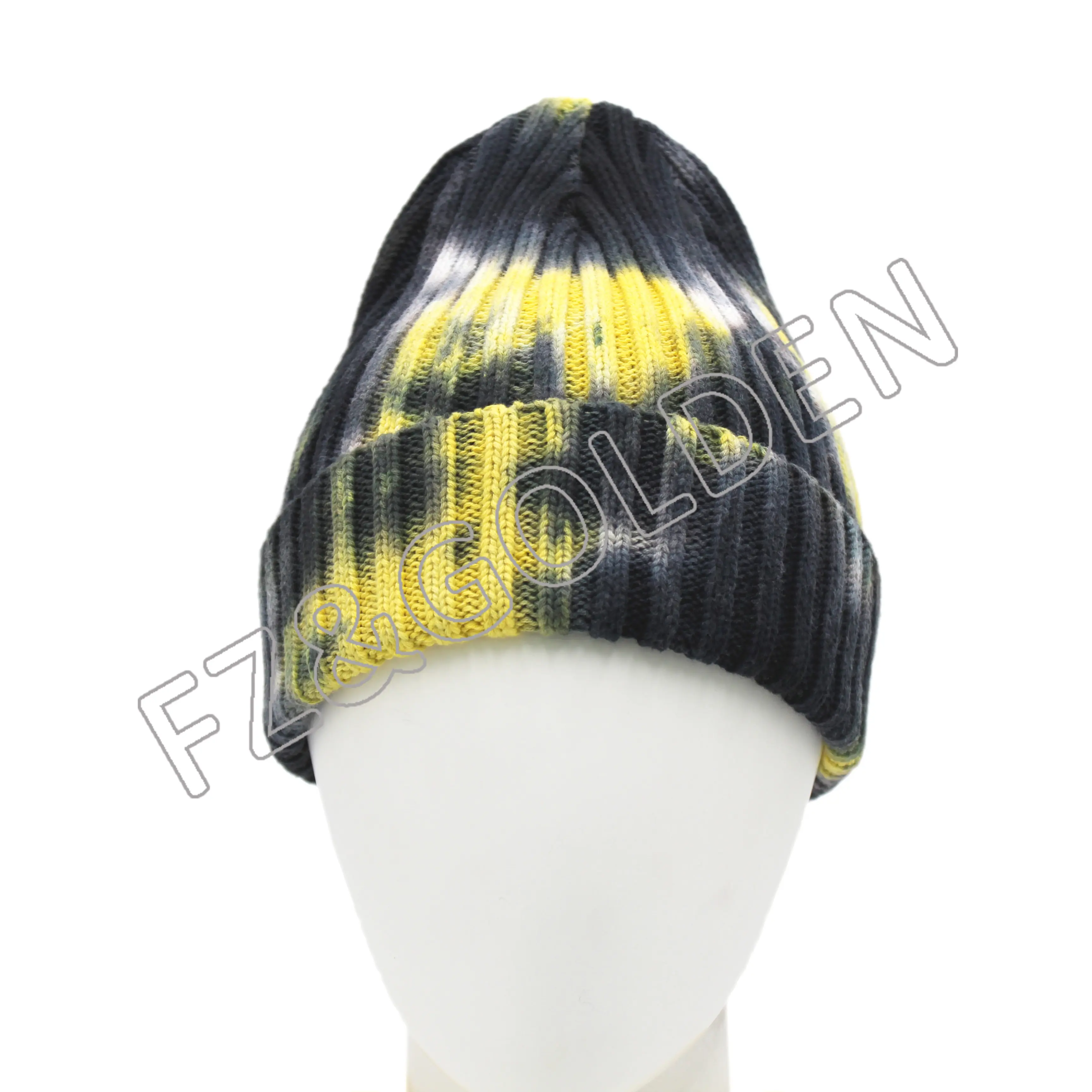 High-Quality Beanie Hats – 
 100% Cotton Tie-dyed Knitted Hat  – FUZHI