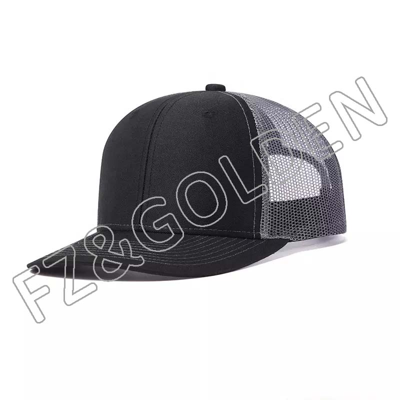 FZBC20250716-7 High Profile 6 Panel Hats Gorra Men Sports Cotton Custom Embroidery Logo Mesh Trucker cap