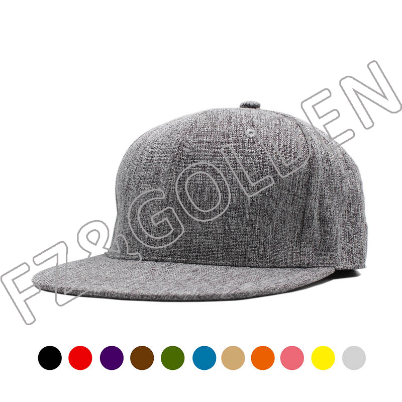 Wholesale Flat Peak Cap Supplier -   6 Panel  Custom Logo Snapback Cap Flat Peak  - FUZHI