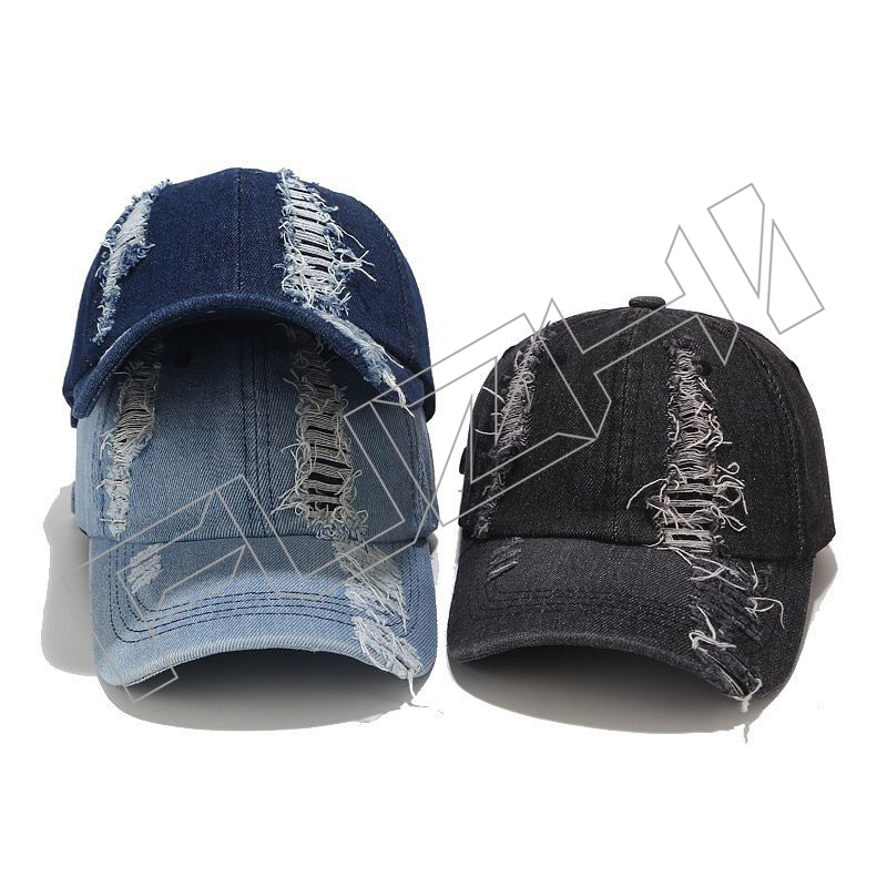 FZBC-6035 6 panel denim cap