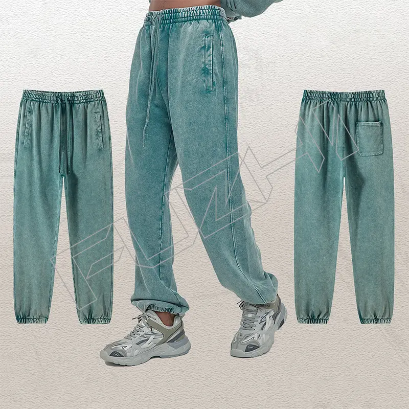 FZPA-2356 New men’s and women’s general fashion washed cotton casual loose pants retro sweatpants Featured Image