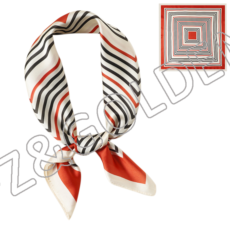Cheapest Ladies Scarf - 
 New Fashion Custom Printing Silk Ladies Scarf    - FUZHI