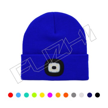 FZBH-7009 Customize winter LED knitted beanie