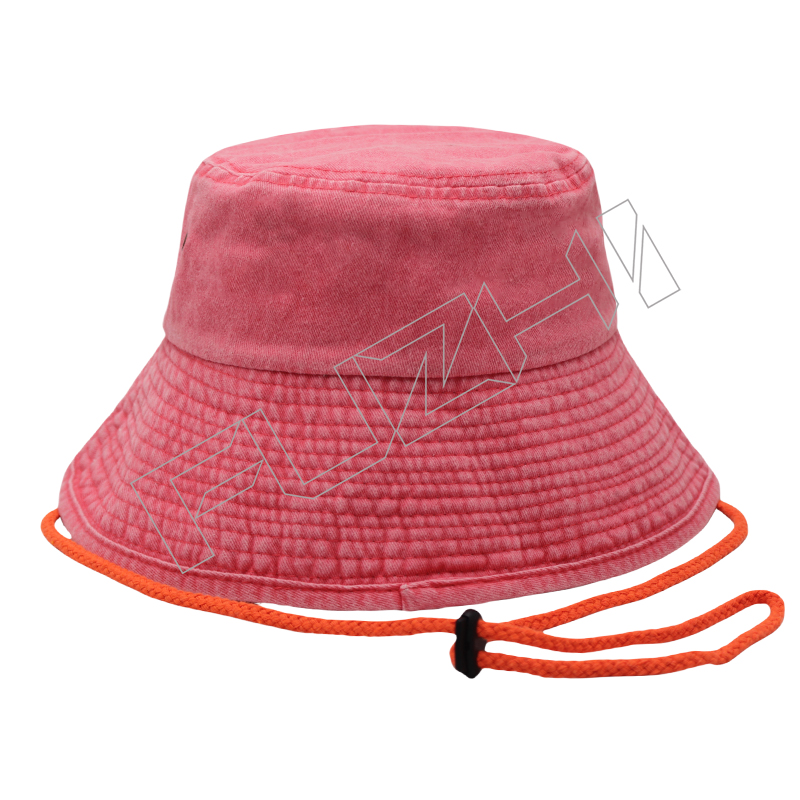 FZFH-1005 New fashion washed vintage bucket hat solid color made old fisherman hat shade outdoor ...
