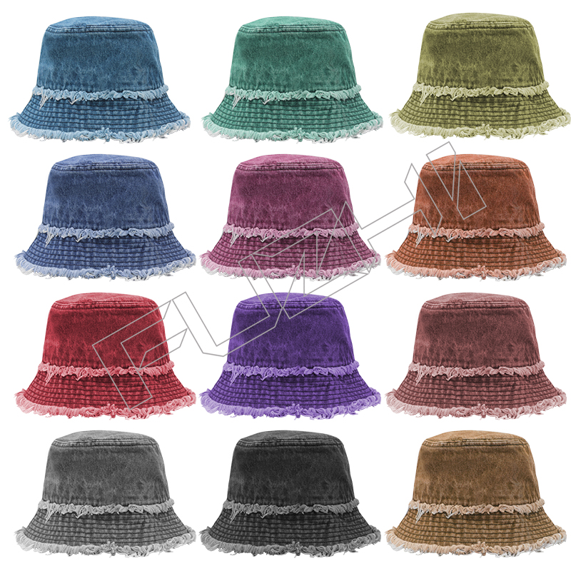 FZFH-1006 Washed vintage bucket hat fisherman hat woman spring and autumn outdoor korean version ...