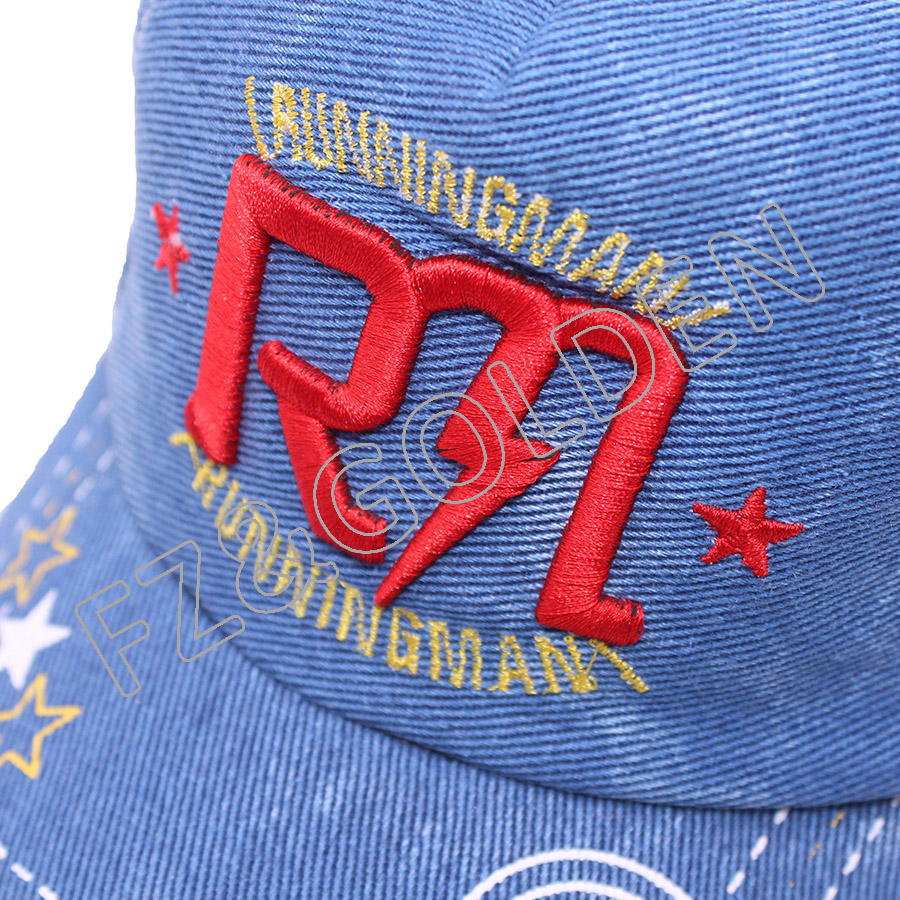 China Dad Cap Factory - 
 small size child 54cm custom black made snapback hats for kids  - FUZHI