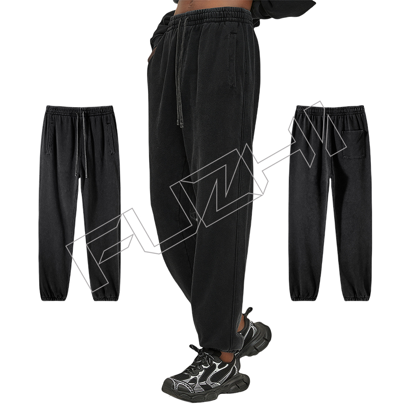 FZWH-1002 Fashion brand washed retro do old multi-color hoodie and pants washed hoodie set washed fleece or terry hoodie and pants