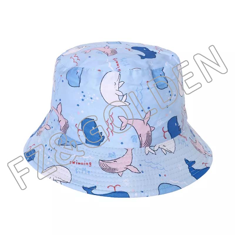 FZFH-2558 High quality children sunscreen fisherman kindergarten custom logo student hat