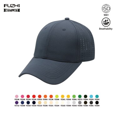 FZBC-2402 6 panel street style laser holes baseball cap