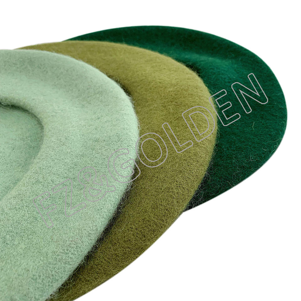 High-Quality Winter Knitted Hats Suppliers - 
 Wholesale Customized 100% Wool Beret   - FUZHI