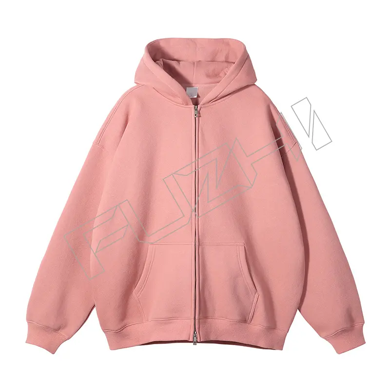FZHP-1002 New fashion unisex sports zip hoodie & pants color zip hoodie set fleece zip hoodie & pants