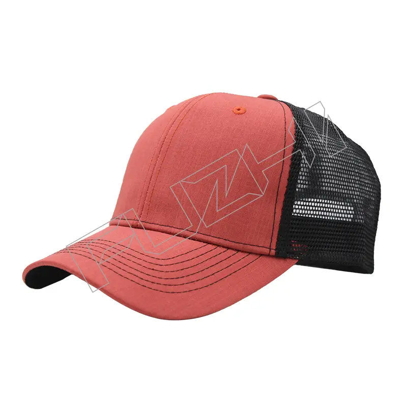 FZBC-6009 6 panel new multicolor fashion patchwork nylon mesh trucker cap