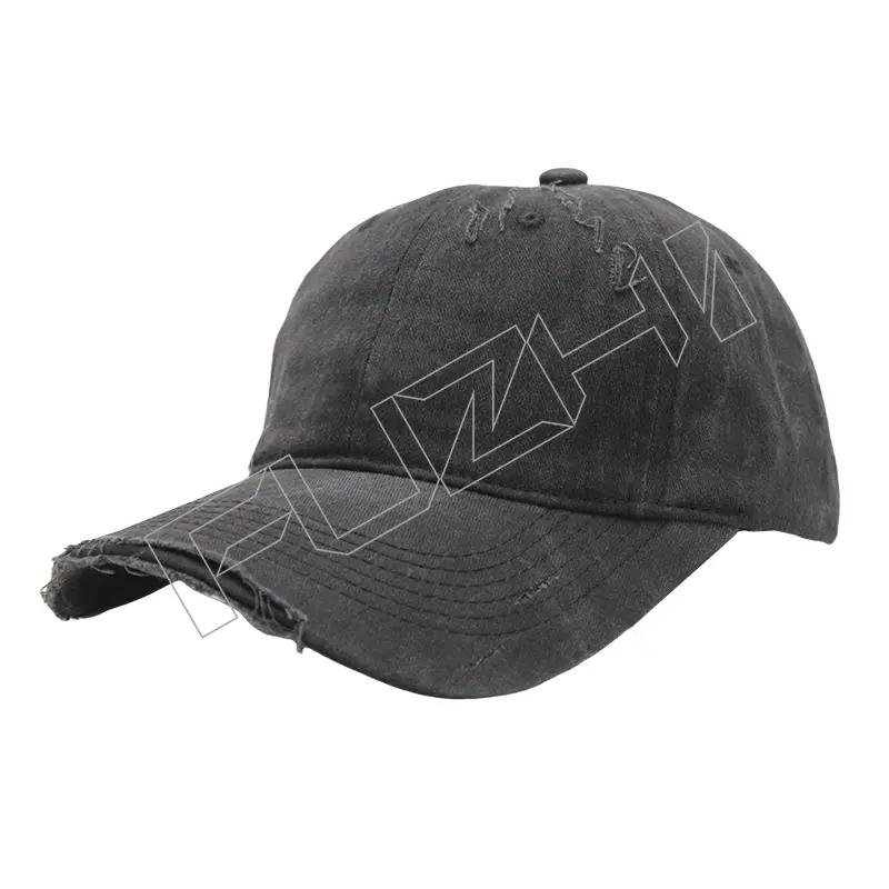 FZBC-6101 Korean broken washed vintage cap spring and summer shade washed to do old hole baseball cap soft top thin cap