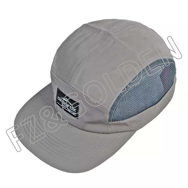 FZBC20250716-5 Wholesale Custom Logo 5 Panel Flat Bill Mesh SnapBack Sports Gorras Luxury Polyester Trucker Hat Hip Hop Snap back Cap