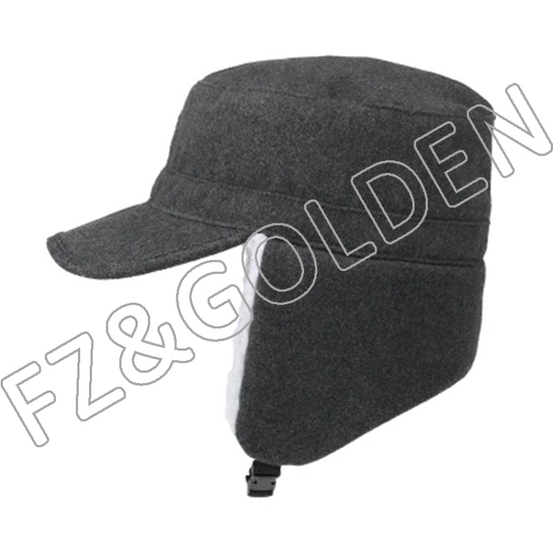 Export Reflective Winter Hat Factory - 
 New Arrival Fur Snow Warm Winter Caps Hats for Men  - FUZHI