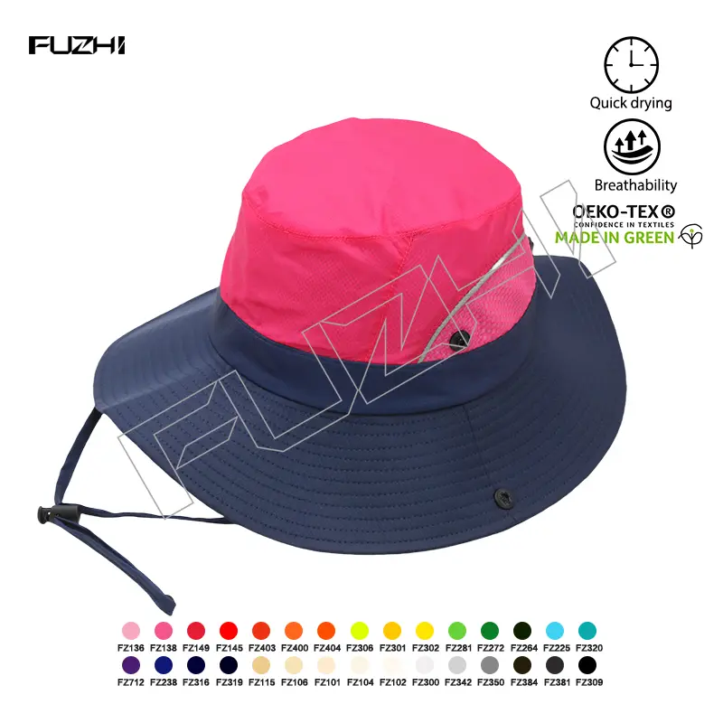 FZFH-2003 Spring summer Women’s outdoor dome fishing hat fisherman’s hat outing mountaineering sun hat Folding Korean sun hat with sun protection Featured Image
