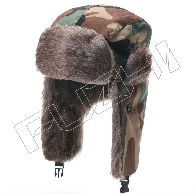 FZWH20250626-2 Russian sherpa hat soft faux fur sherpa ear flap hat cap winter ski trapper Winter...