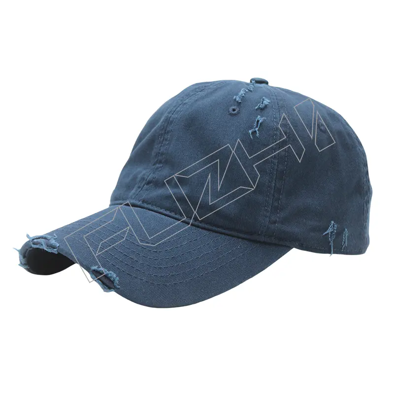 FZBC-6112 New fashion broken washed vintage cap hole washed to make old baseball cap korean version of men and women washed outdoor recreational hole baseball cap