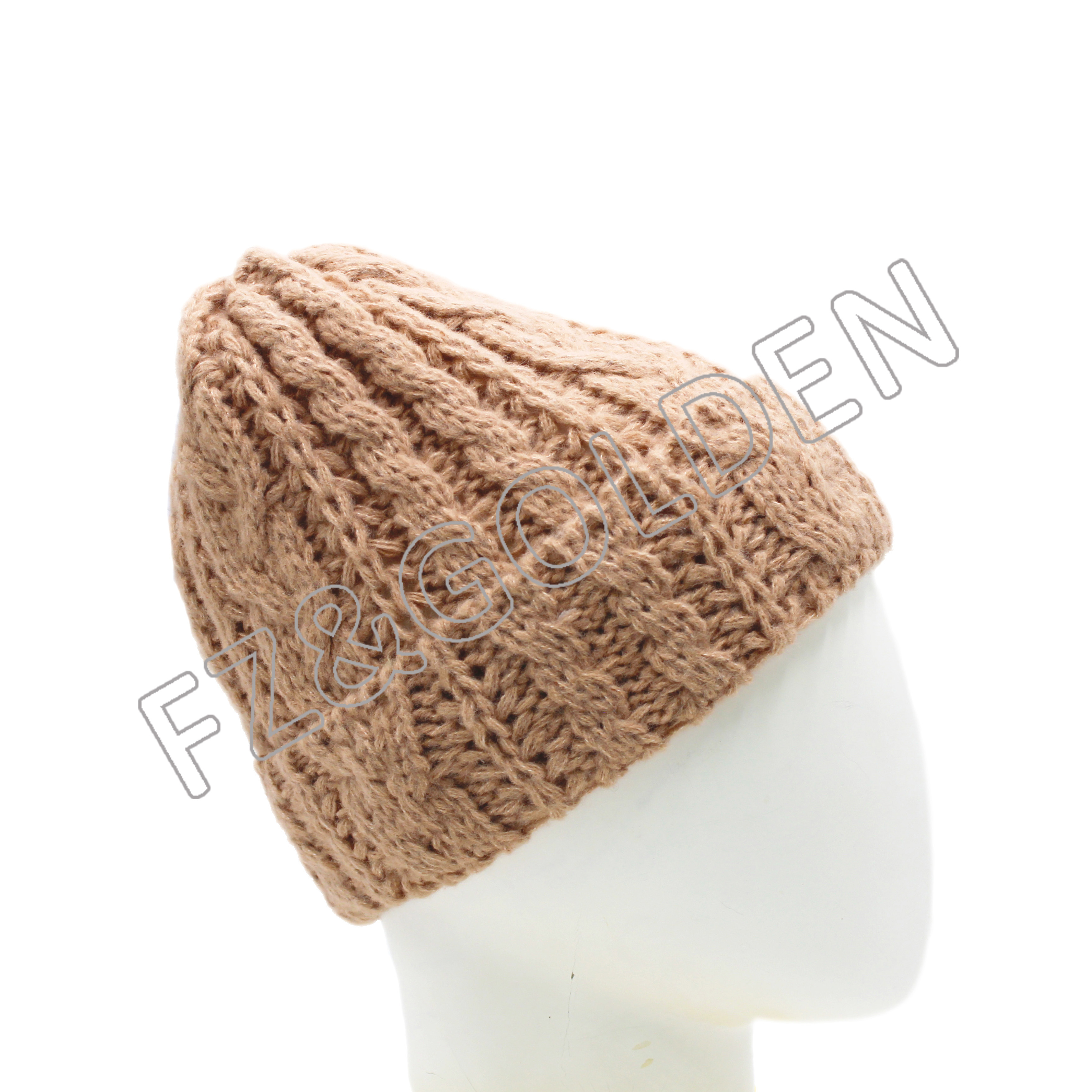 China Beanie Cap Suppliers - 
 100% Recycled Polyester Knitted Hat  - FUZHI