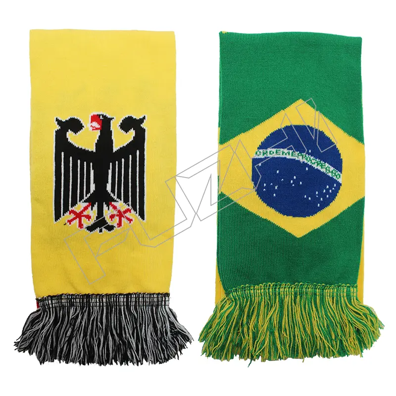 FZSC-3033 Football surrounding home atmosphere football fan stadium help football scarf gift football club double-sided knitted football scarf