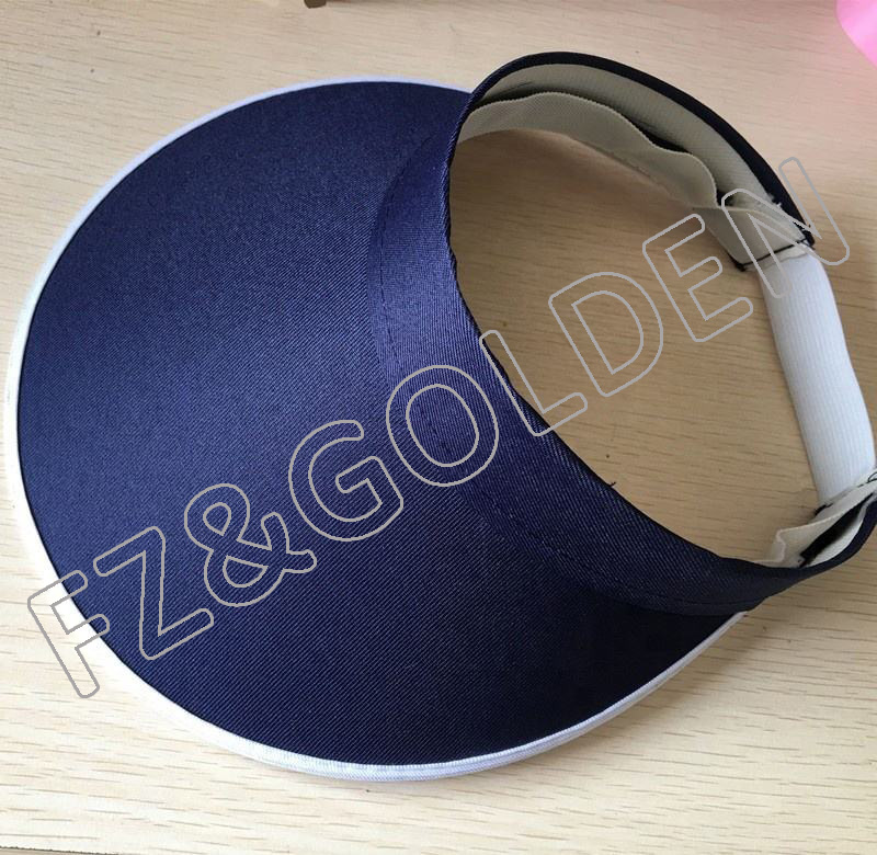 High-Quality Bicycle Cap Factory - 
 Sun Protection Adjustable Wide Brim Women Sports Visor Sun Hat   - FUZHI