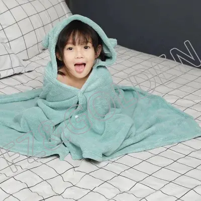 Cheapest Custom Blanket Suppliers – 
 Sleeping Wearable Kids Hoodie Blanket Set  – FUZHI