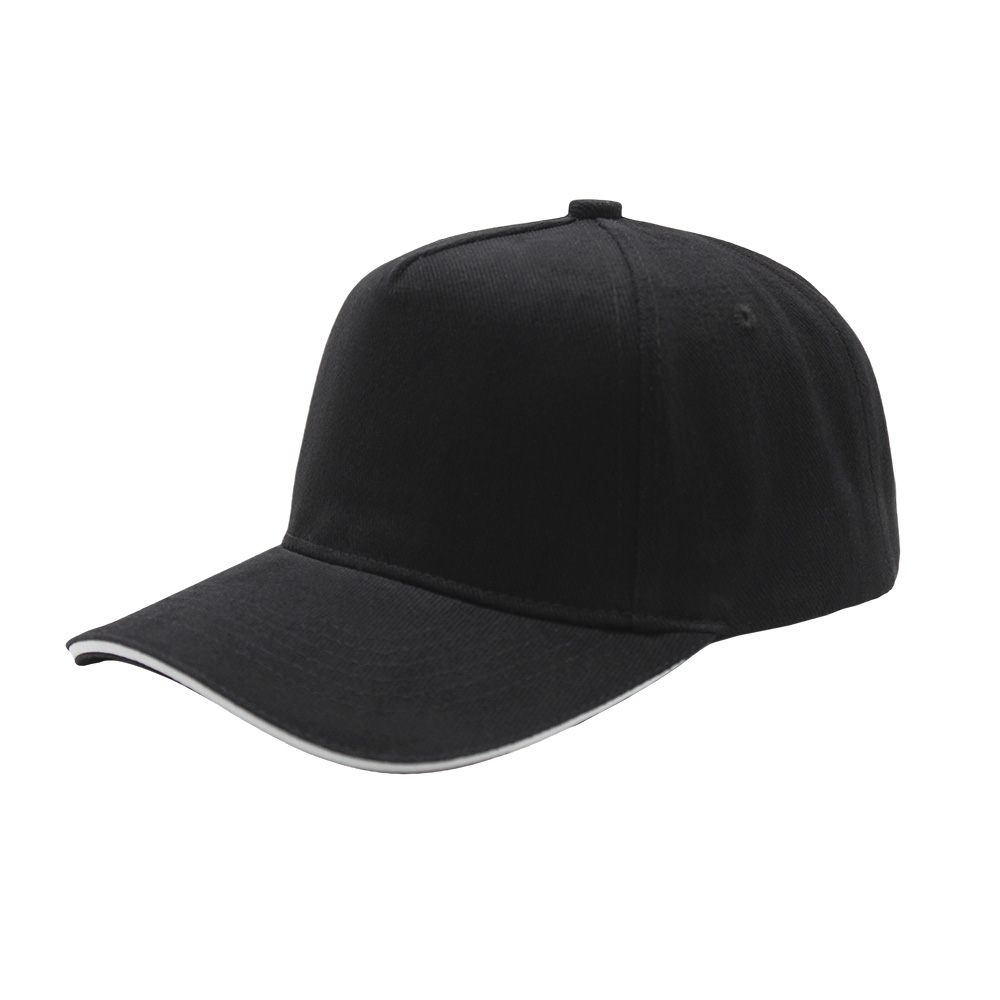 FZBC-5004-2 High-quality brushed cotton 5 panel sandwich baseball cap