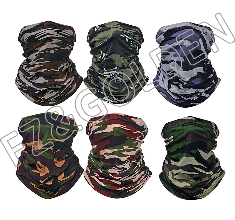 Scarf And Hat Set Supplier - 
 Head Wrap Scarf Neck Warmer Balaclava Face Mask for Sports  - FUZHI