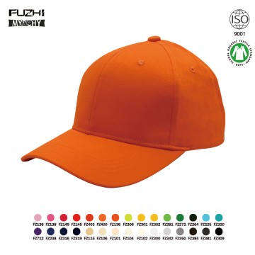 FZBC-ECO-6212 6 panel organic cotton baseball cap