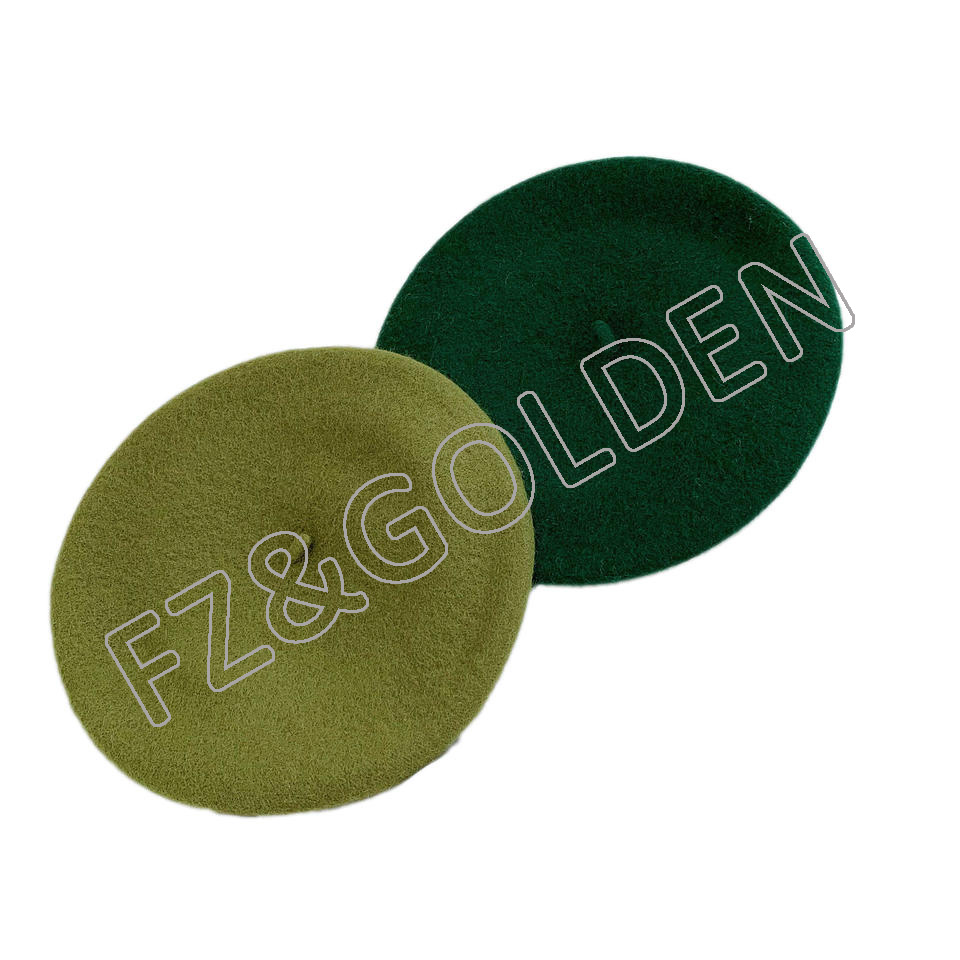 High-Quality Winter Knitted Hats Suppliers - 
 Wholesale Customized 100% Wool Beret   - FUZHI