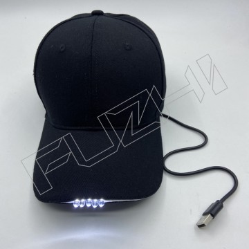 FZLC-3001 6 panel LED  baseball cap