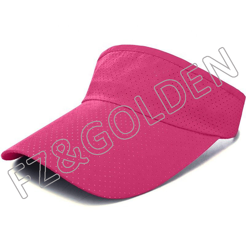 Custom Baseball Cap Manufacturers - 
 Sun Sport Wear Athletic Adjustable Protection Customize Visor for Women Men  - FUZHI