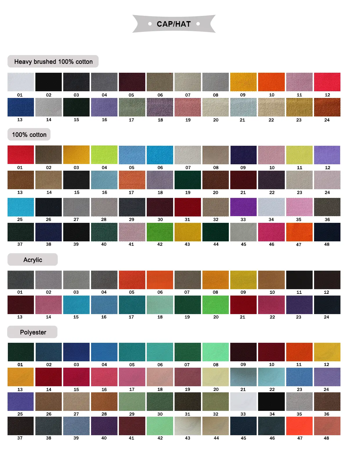 色卡cap-hat没有水洗