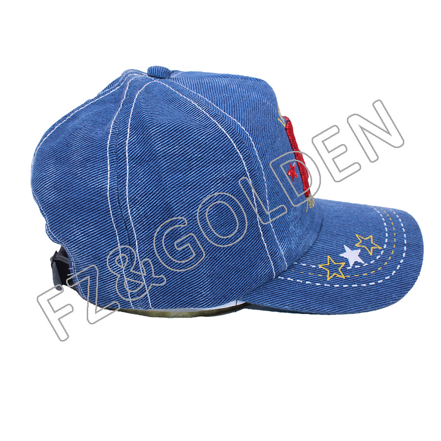 China Dad Cap Factory - 
 small size child 54cm custom black made snapback hats for kids  - FUZHI