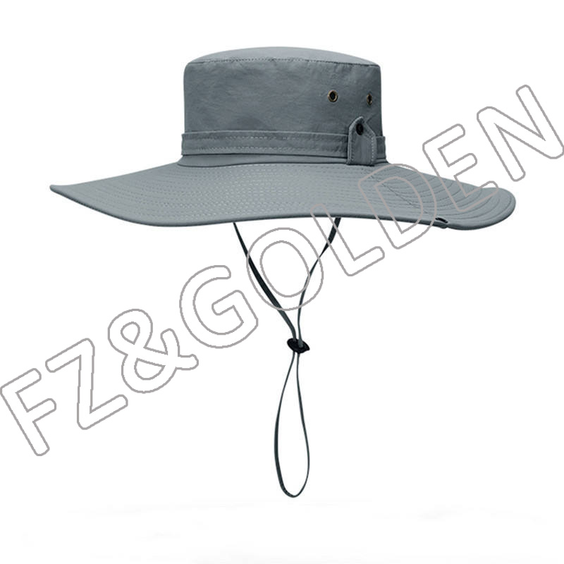 Wholesale Hat Suppliers - 
 Waterproof Sun Outdoor UV Protection Bucket Mesh Boonie Adjustable Fishing hats & caps  - FUZHI