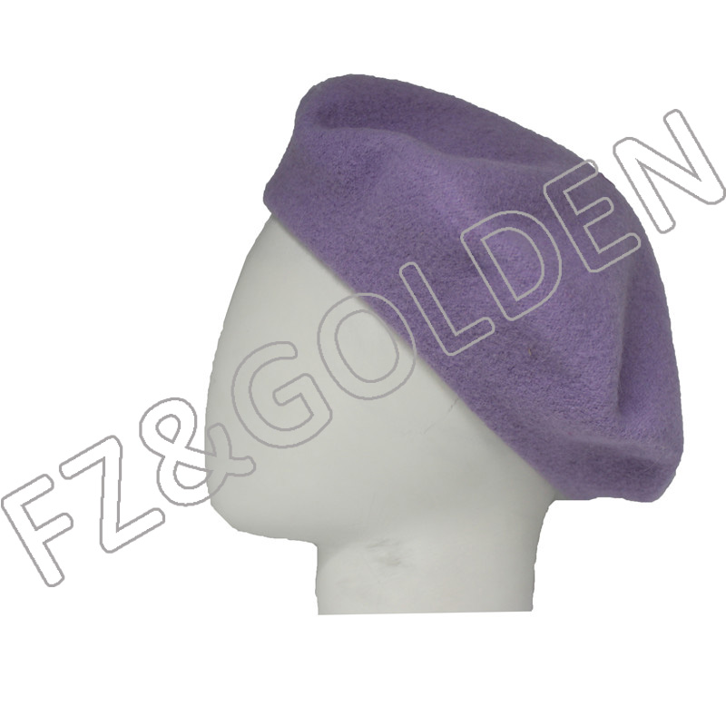 Discount Custom Baseball Cap Suppliers - 
 Winter Warm  Colorful Wool Berets  - FUZHI