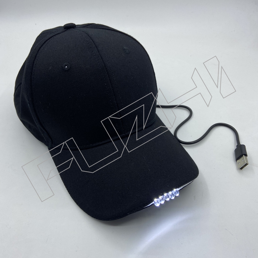 FZLC-3001 6 panel LED  baseball cap